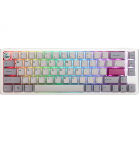 Ducky One 3 Mist Grey SF Gaming Keyboard, RGB LED - MX-Red