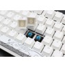Ducky One 2 White Edition PBT Gaming Keyboard, MX-Speed-Silver, White LED - White