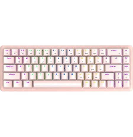 RAMPAGE MECHANICAL GAMING KEYBOARD LOW PROFILE PNK