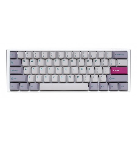 Ducky One 3 Mist Grey Mini Gaming Keyboard, RGB LED - MX-Speed-Silver (US)