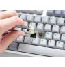 Ducky One 3 Mist Grey Gaming Keyboard, RGB LED - MX-Silent-Red (US)