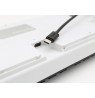 Ducky One 2 Backlit PBT Gaming Keyboard, MX Silver, White LED - Black