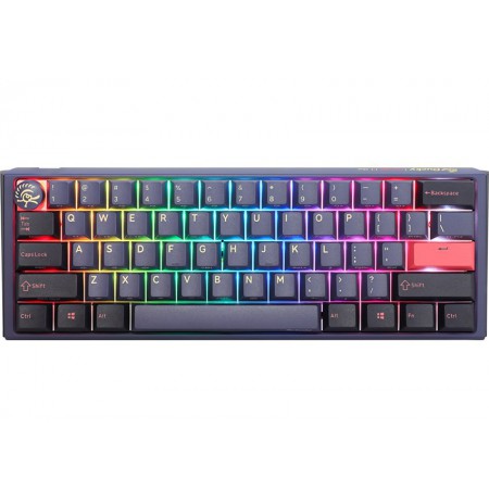 Ducky One 3 Cosmic Blue Mini Gaming Keyboard, RGB LED - MX-Silent-Red
