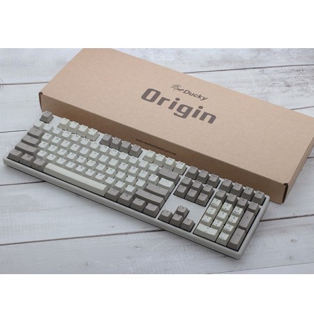 Ducky Origin Vintage Gaming Keyboard, Cherry MX-Speed-Silver