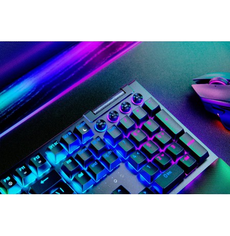 Razer BlackWidow V4 Pro Gaming Keyboard, Green Switch, USB, UK Layout