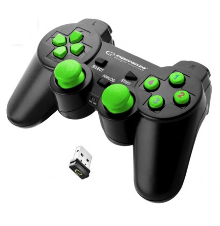 Gamepad wireless Esperanza GLADIATOR EGG108G (PC, PS3, black color)
