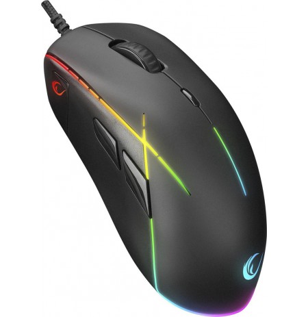 RAMPAGE GAMING MOUSE 6400DPI RGB MACRO 9 KEYS