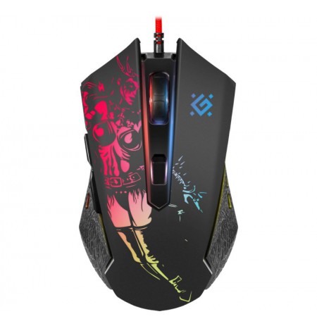 Gaming, optic, wired mouse DEFENDER GM-880L WARFAME 12800dpi 8P RGB