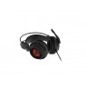 MSI DS502 7.1 Virtual Surround Sound Gaming Headset 'Black with Ambient Dragon Logo, Wired USB connector, 40mm Drivers, inline S