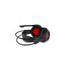 MSI DS502 7.1 Virtual Surround Sound Gaming Headset 'Black with Ambient Dragon Logo, Wired USB connector, 40mm Drivers, inline S