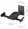 Techly Couple Speakers Wall Brackets up to 25kg Black ICA-SP SS201