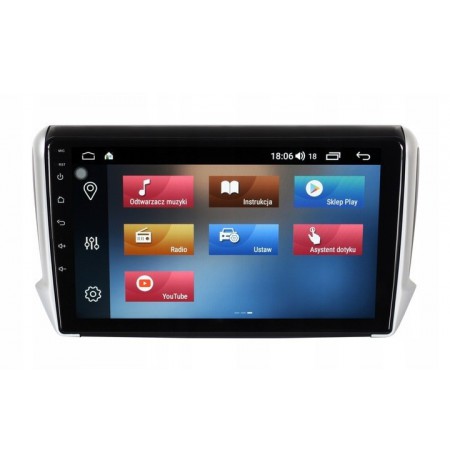 GPS navigation radio system for PEUGEOT 208 and 2008 models from 2012 to 2019