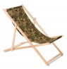 Classic beech deckchair GreenBlue GB183 camouflage green