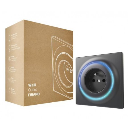 FIBARO FGWOE-011 Inteligentne gniazdko Walli Outlet antracyt