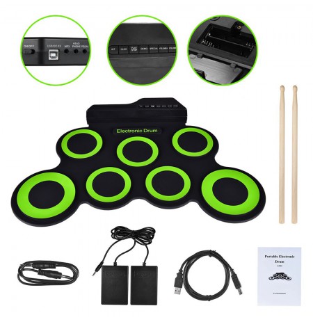 NN Roll Up Drum Pad - retractable electronic drums