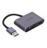 UNITEK ADAPTER USB-A - HDMI & VGA, FULLHD, M/F