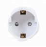 Gembird A-AC-EUFUKM-01 AC power adapter, EU Schuko socket to UK plug, 13 A
