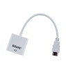Adapter SAVIO  CL-27/B (HDMI M - D-Sub (VGA) F, 0,10 m, white color)