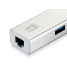 LevelOne Adapter USB3.0 -daugiau  GBit-LAN + USB3.0 Hub