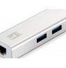 LevelOne Adapter USB3.0 -daugiau  GBit-LAN + USB3.0 Hub