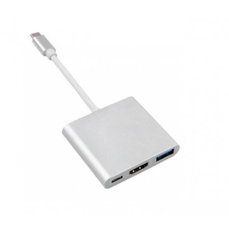 Maclean MCTV-840 USB graphics adapter 4096 x 2304 pixels Silver