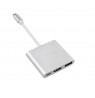Maclean MCTV-840 USB graphics adapter 4096 x 2304 pixels Silver