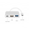 Maclean MCTV-840 USB graphics adapter 4096 x 2304 pixels Silver