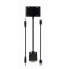 Gembird A-VGA-HDMI-02 video cable adapter 0.15 m HDMI + VGA (D-Sub) VGA (D-Sub) Black