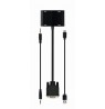 Gembird A-VGA-HDMI-02 video cable adapter 0.15 m HDMI + VGA (D-Sub) VGA (D-Sub) Black