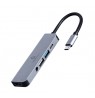 Gembird A-CM-COMBO5-02 USB Type-C 5-in-1 multi-port adapter (Hub + HDMI + PD + stereo audio)