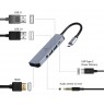 Gembird A-CM-COMBO5-02 USB Type-C 5-in-1 multi-port adapter (Hub + HDMI + PD + stereo audio)