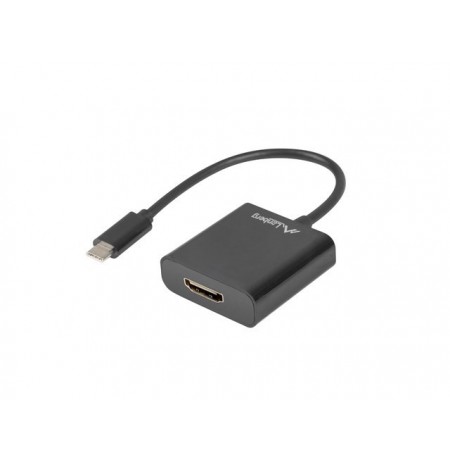 Adapter Lanberg AD-UC-HD-01 (USB type C M - HDMI F, 0,15m, black color)