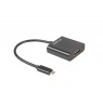 Adapter Lanberg AD-UC-HD-01 (USB type C M - HDMI F, 0,15m, black color)