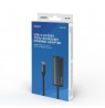 SAVIO Adapter USB-C 3.1 Gen.1 (M) to RJ-45 Gigabit Ethernet (F), 1000 Mbps, AK-56, grey