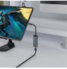SAVIO Adapter USB-C 3.1 Gen.1 (M) to RJ-45 Gigabit Ethernet (F), 1000 Mbps, AK-56, grey