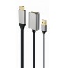 Gembird A-HDMIM-DPF-02 Active 4K HDMI male to DisplayPort female adapter, black