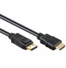 Cable GEMBIRD CC-DP-HDMI-6 (HDMI M - DisplayPort M, 1,8m, black color)