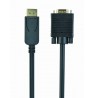 Cable GEMBIRD CCP-DPM-VGAM-6 (D-Sub (VGA) M - DisplayPort M, 1,8m, black color)