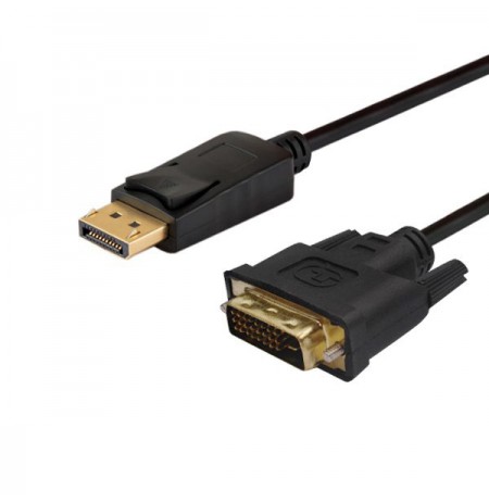 Cable SAVIO CL-106 (DisplayPort M - DVI-D M, 1,8m, black color)
