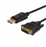 Cable SAVIO CL-106 (DisplayPort M - DVI-D M, 1,8m, black color)
