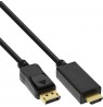 InLine DisplayPort to HDMI Converter Cable, 4K/60Hz, black - 3m