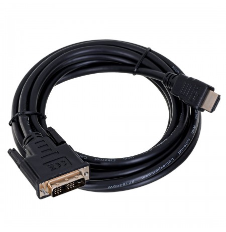 Cable GEMBIRD CC-HDMI-DVI-10 (HDMI M - DVI-D M, 3m, black color)