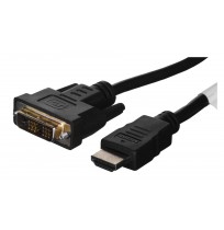 Cable Lanberg CA-HDDV-10CC-0018-BK (HDMI M - DVI-D (18+1) M, 1,8m, black color)