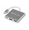 Connector adapter Cabletech plug Type-C - USB 3.0 HDMI 2.0 Type-C sockets