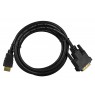 Cable Lanberg CA-HDDV-20CU-0018-BK (HDMI M - DVI-D (24+1) M, 1,8m, black color)