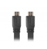 Cable Lanberg CA-HDMI-21CU-0010-BK (HDMI M - HDMI M, 1m, black color)