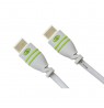 Techly HDMI High Speed mit Ethernet Kabel A/A/M/M 10m weiĂź