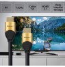 Qoltec 50354 HDMI v2.1 Cable Ultra high speed 8K | 60Hz | 30AWG | GOLD | 1m