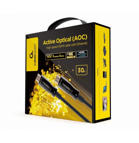 Gembird CCBP-HDMI-AOC-30M-02 Active Optical (AOC) High speed HDMI cable with Ethernet "AOC Premium Series", 30m