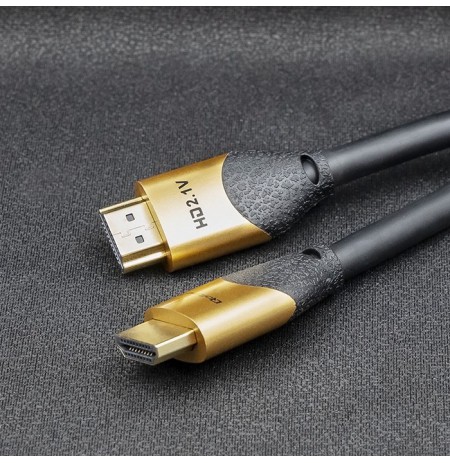Qoltec 50357 HDMI v2.1 Cable Ultra high speed 8K | 60Hz | 26AWG | GOLD | 5m